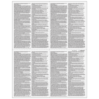2026 W-2 4-Up Quadrant Blank Laser Paper with Instructions