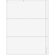 3up Blank W-2 Form with 1/2" Side Perforation (with Employee Instructions)