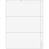 3up Blank W-2 Form with 1/2" Side Perforation (with Employee Instructions)