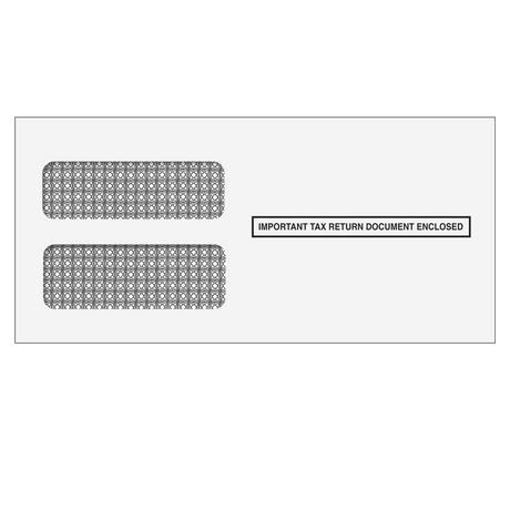 3up 1099 Double Window Envelope (Self Seal & Tamper Evident) - 25 Qty