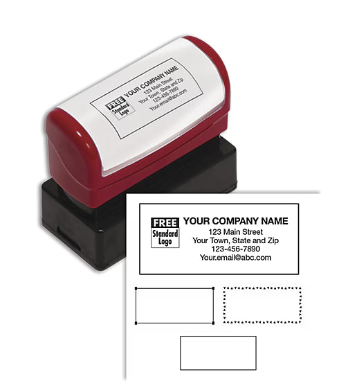 Pre-Inked Name and Address Stamp - 5 Lines
