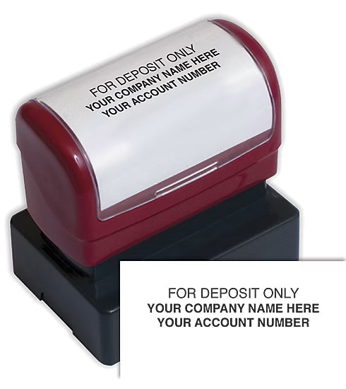 Pre-Inked Endorsement Stamp - Custom Layout