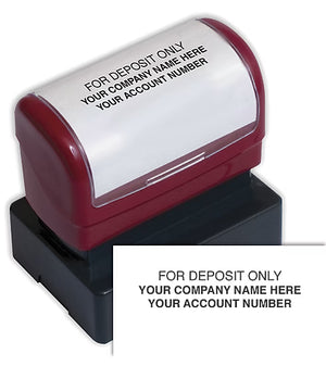 Pre-Inked Endorsement Stamp - Custom Layout