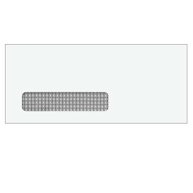 #10 Single Window Envelope (Moisture Seal) - Imprinted - 500/Box