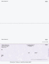 Marble Imprinted Business Check on Bottom - Good Security – Purple