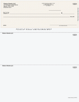 Herringbone Imprinted Business Checks on Top - Better Security – Tan