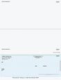 Herringbone Imprinted Business Checks on Bottom - Better Security – Blue