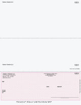 Herringbone Imprinted Business Checks on Bottom - Better Security – Burgundy