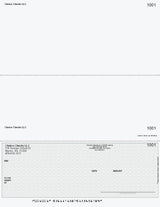 Herringbone Imprinted Business Checks on Bottom - Better Security – Gray