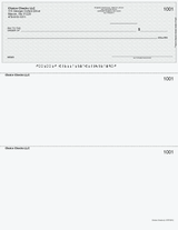 Herringbone Imprinted Business Checks on Top - Better Security – Gray