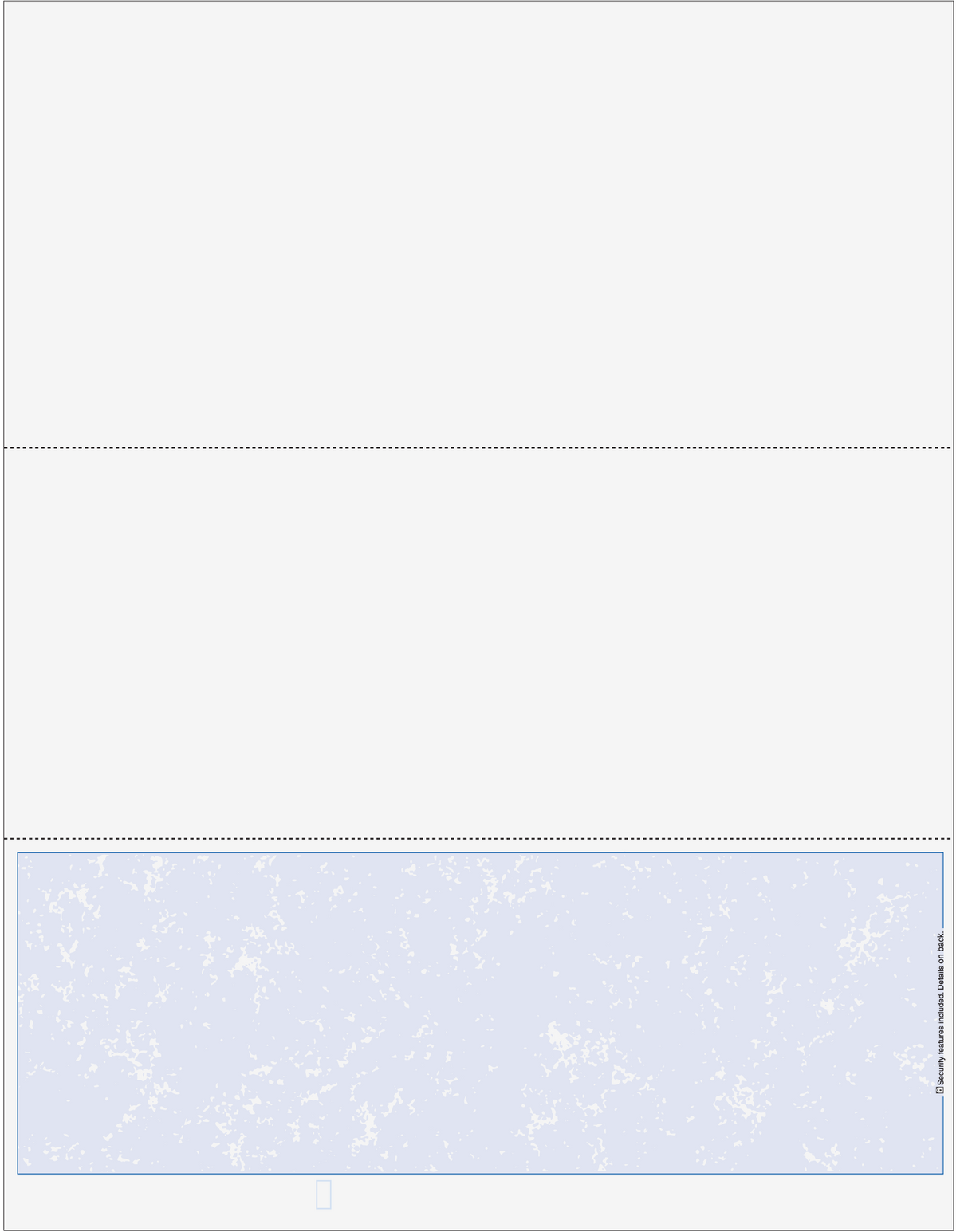 Marble Blank Business Checks on Bottom - Better Security