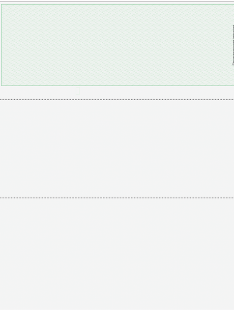 Herringbone Blank Business Checks on Top - Herringbone Green