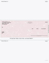 Marble Burgundy Imprinted Business Checks in Middle - Better Security