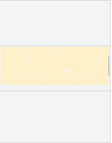 Marble Blank Business Checks in Middle - Better Security Marble Yellow