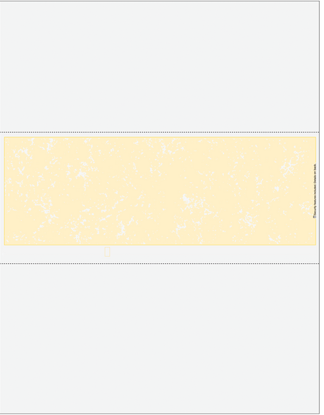 Marble Blank Business Checks in Middle - Better Security Marble Yellow