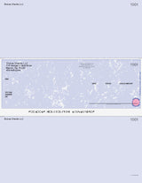 Marble Blue Imprinted Business Checks in Middle with Thermochromatic ink and colored stub - Better Security