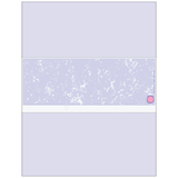 Marble Blank Business Checks in Middle - Better Security Marble Blue with colored stub
