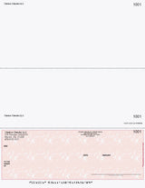 Marble Imprinted Business Check on Bottom - Good Security – Burgundy