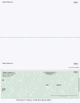 Marble Imprinted Business Check On Bottom - Better Security – Green