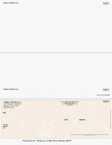 Marble Imprinted Business Check on Bottom - Good Security – Tan