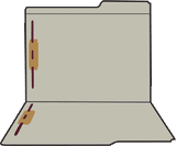 Letter-Size, 1/3 Cut, Double-Ply, End Tab (1 13 ⁄4˝w x 9 1 ⁄2˝h) - 50 Pk