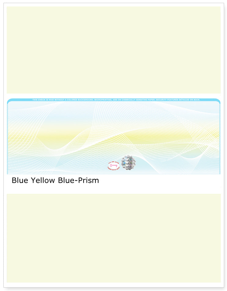 Middle Check Stock Prism Hologram Blank Business Checks – Best Security