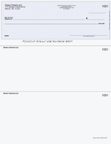 Wave Imprinted Business Checks on Top - Good Security - Wave Blue