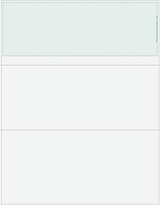 Wave Blank Business Checks on Top - Wave Green