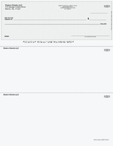 Wave Imprinted Business Checks on Top - Good Security - Wave Gray
