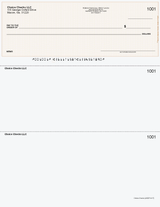 Wave Imprinted Business Checks on Top - Good Security - Wave Tan