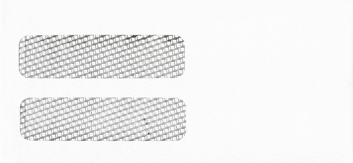 DBL WINDOW ENV PLAIN 8-7/8 X 4-1/8 24# WH WOVE/GUM - Choice Checks
