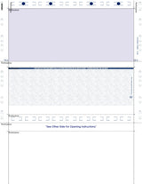 Print-to-Mail Check – Blue 281 Z-Fold Blank Pressure Seal Checks – 8½ × 11