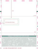 Window Check with One Green Blockout – Green 336 C-Fold Blank Pressure Seal Checks – 8½ × 11