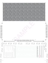 Check, Void Pantograph Blue – Blue 281 C-Fold Blank Pressure Seal Checks – 8½ × 11