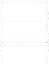 Blank Check Stock with One Blockout C-Fold Blank Pressure Seal Checks – 8½ × 11