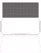 Blank Check Stock with One Blockout C-Fold Blank Pressure Seal Checks – 8½ × 11
