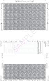Void Pantograph Check – Teal 328 EZ-Fold Blank Pressure Seal Checks – 8½ × 14