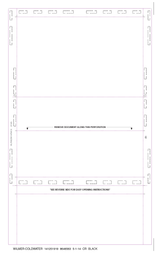 Check, Stock, Blank, Two Blockouts 28#, 8-1/2" x 14" Eccentric Z-Fold EZ-fold - Choice Checks