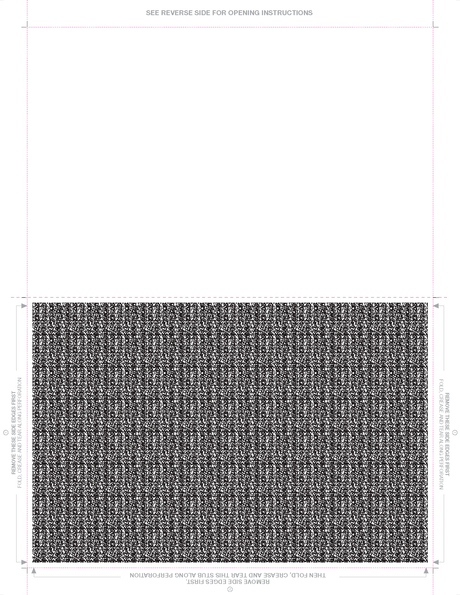 Form, Blank, One blockout 28# MOCR - V Fold