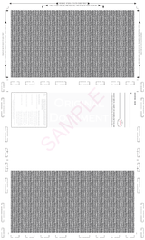 Z-Fold 8 1/2" x 14" Check Blue - Choice Checks