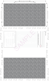 Void Pantograph Check – Burgundy 209 Z-Fold Blank Pressure Seal Checks – 8½ × 14
