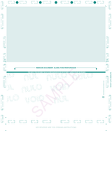 Void Pantograph Check – Teal 328 Z-Fold Blank Pressure Seal Checks – 8½ × 14