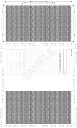 Void Pantograph Check – Teal 328 Z-Fold Blank Pressure Seal Checks – 8½ × 14