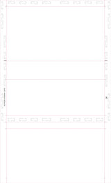 Form, Blank, two blockouts 28# MOCR, 8-1/2" x 14" Z-Fold - Choice Checks