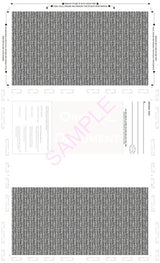 Check, Blank, with backer, two blockouts 28#, 8-1/2" x 14" Z-Fold - Choice Checks
