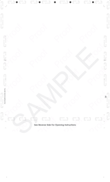 2¾-inch Blank Check with Backer and Two Blockouts Z-Fold Blank Pressure Seal Checks – 8½ × 14