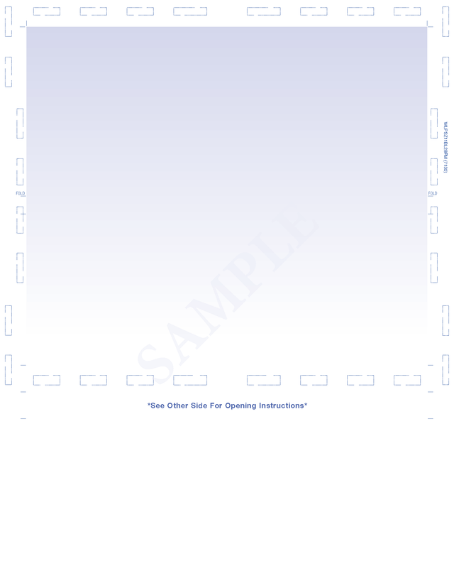 Form, Reflex blue, two blue blockouts 28# MOCR, 8-1/2" x 11" Z-Fold - Choice Checks