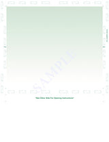 Form, Green 348, two green blockouts 28# MOCR, 8-1/2" x 11" Z-fold - Choice Checks