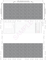 Void Pantograph Check – Blue 281 Z-Fold Blank Pressure Seal Checks – 8½ × 11