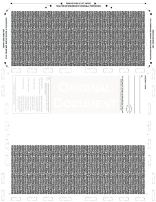 Check, Void Pantograph, Teal 328 28#, 8-1/2" x 11" Z-Fold - Choice Checks